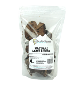 The Natural Dog Company THE NATURAL DOG COMPANY LAMB LUNG WAFERS 4OZ