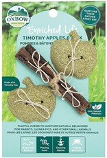 Oxbow Animal Health OXBOW ENRICHED LIFE TIMOTHY APPLES & STIX SMALL ANIMAL CHEW TOY 3-COUNT