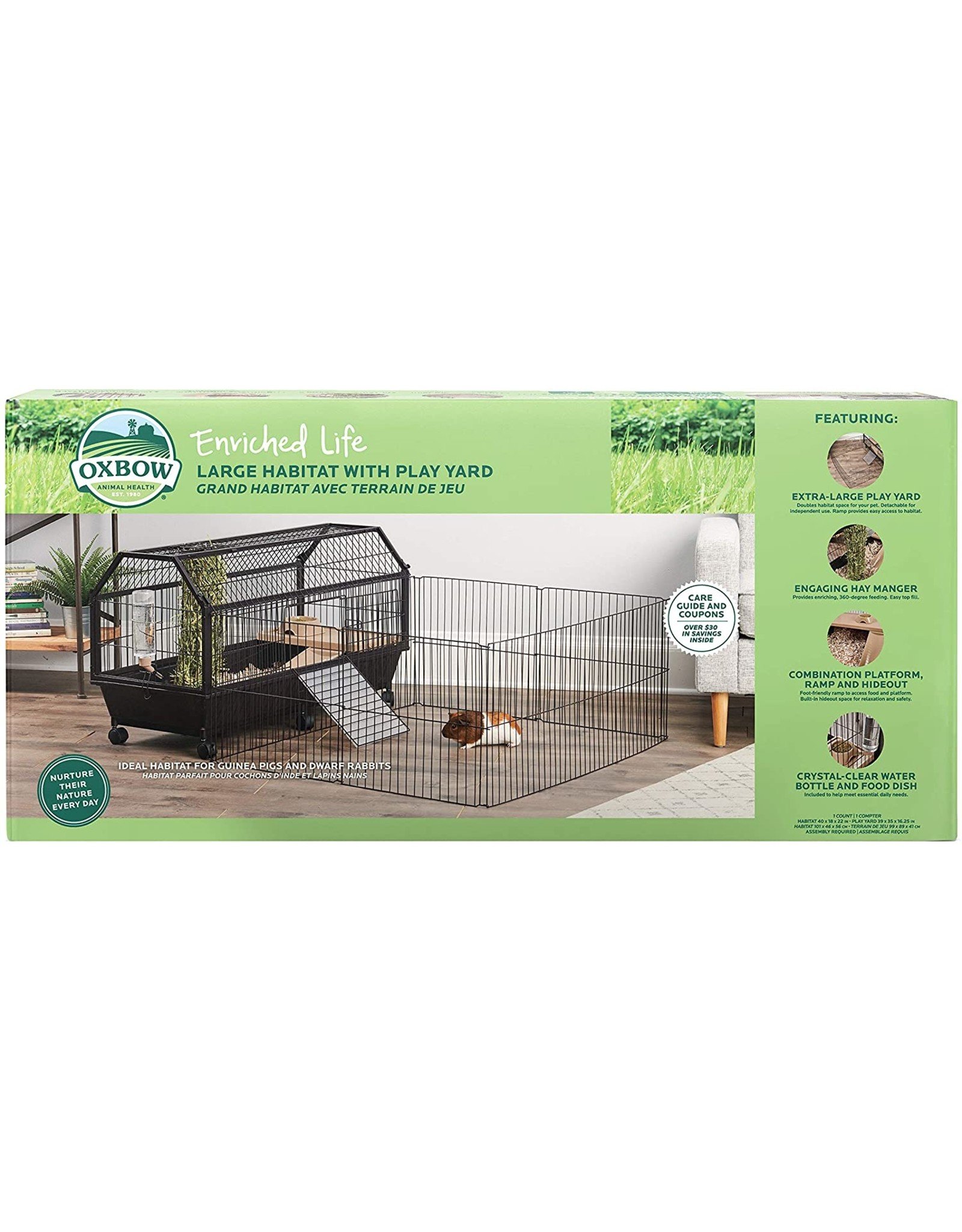 Oxbow Animal Health OXBOW ENRICHED LIFE LARGE HABITAT WITH PLAY YARD