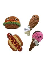 Mirage Pet Products PET FLYS KNIT KNACKS FOOD  DOG TOY