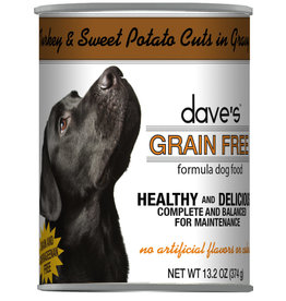 Dave's Pet Food DAVE'S DOG TURKEY & SWEET POTATO CUTS IN GRAVY 13.2OZ