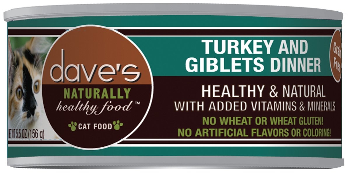 DAVE'S CAT NATURALLY HEALTHY FOOD TURKEY & GIBLETS PATÉ DINNER Rosie