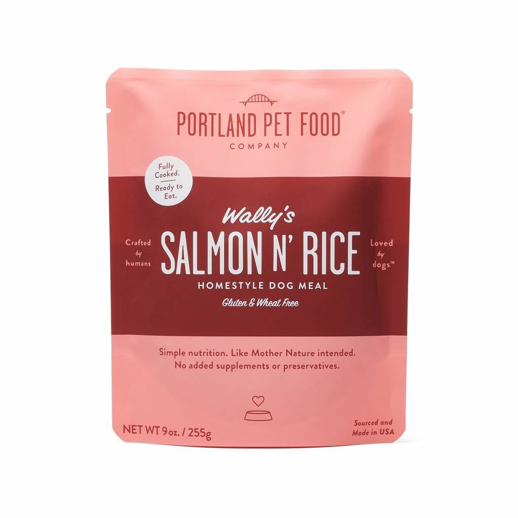 PORTLAND PET FOOD DOG WALLY'S SALMON N' RICE 9OZ Rosie Bunny Bean