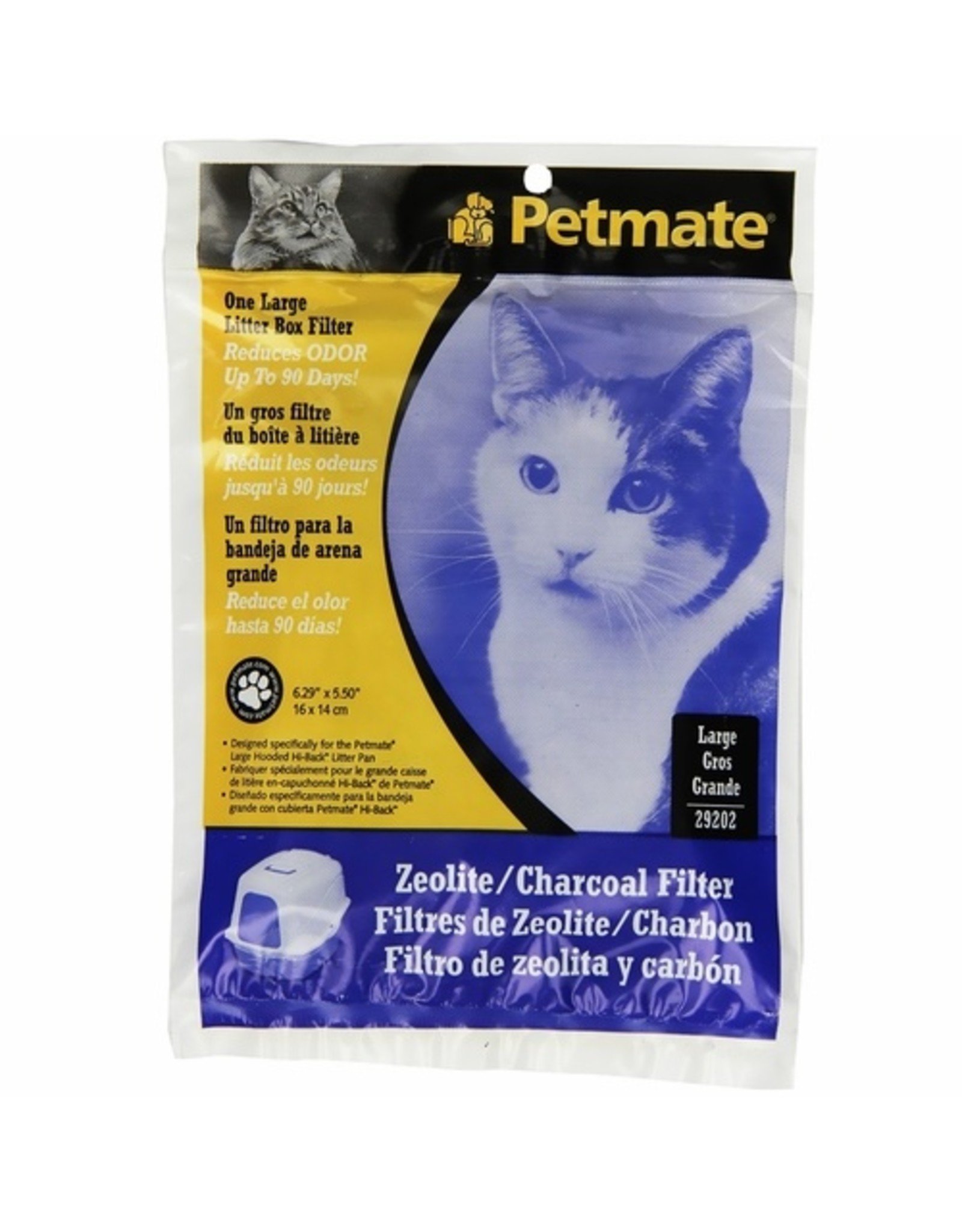 Petmate PETMATE ZEOLITE CHARCOAL FILTER FOR HOODED LITTER PANS