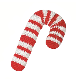 DOGO Pet DOGO  PAWER CROCHET CANDY CANE TOY