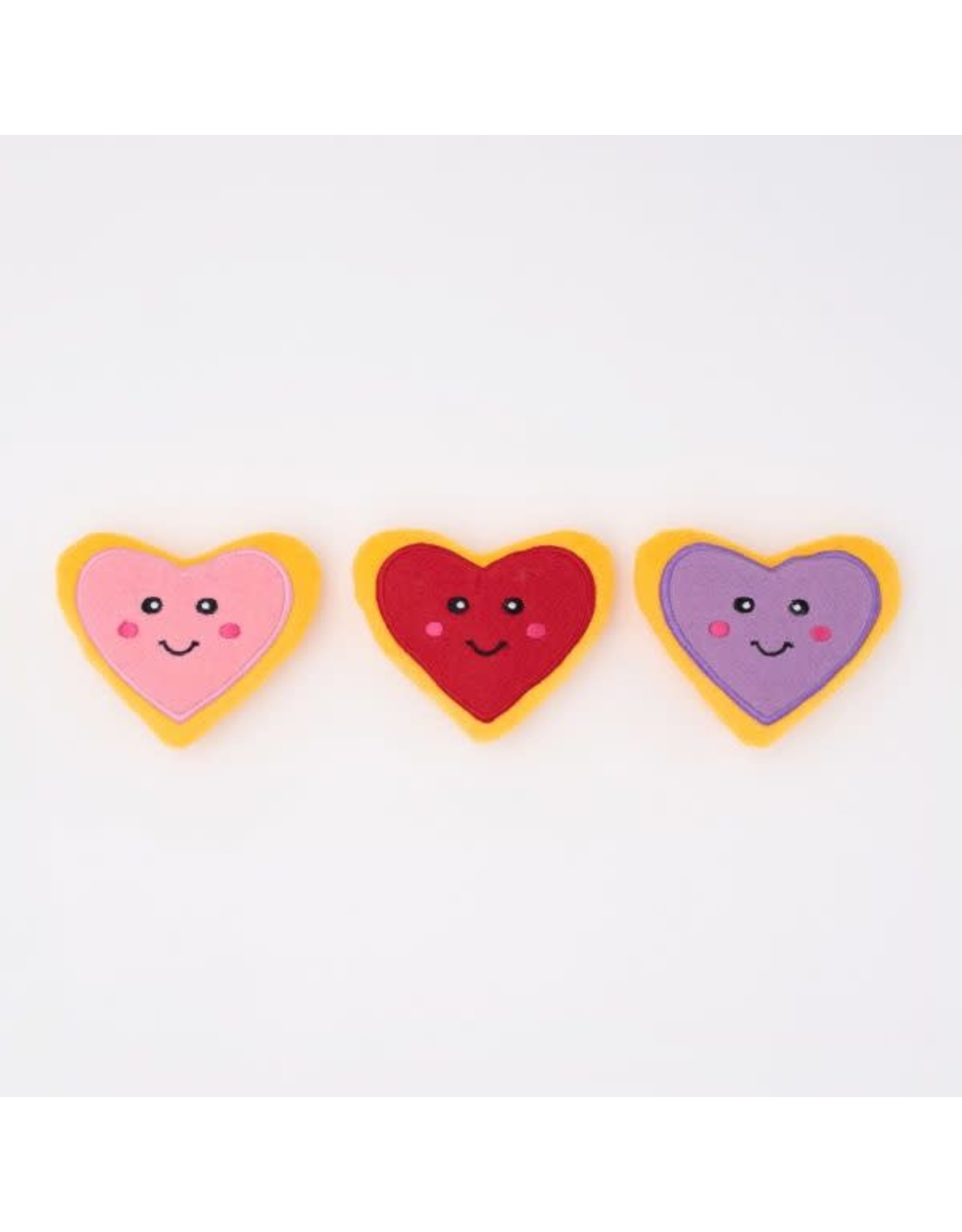 Zippypaws ZIPPYPAWS HEART COOKIE MINIZ DOG TOY
