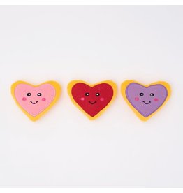 Zippypaws ZIPPYPAWS HEART COOKIE MINIZ DOG TOY