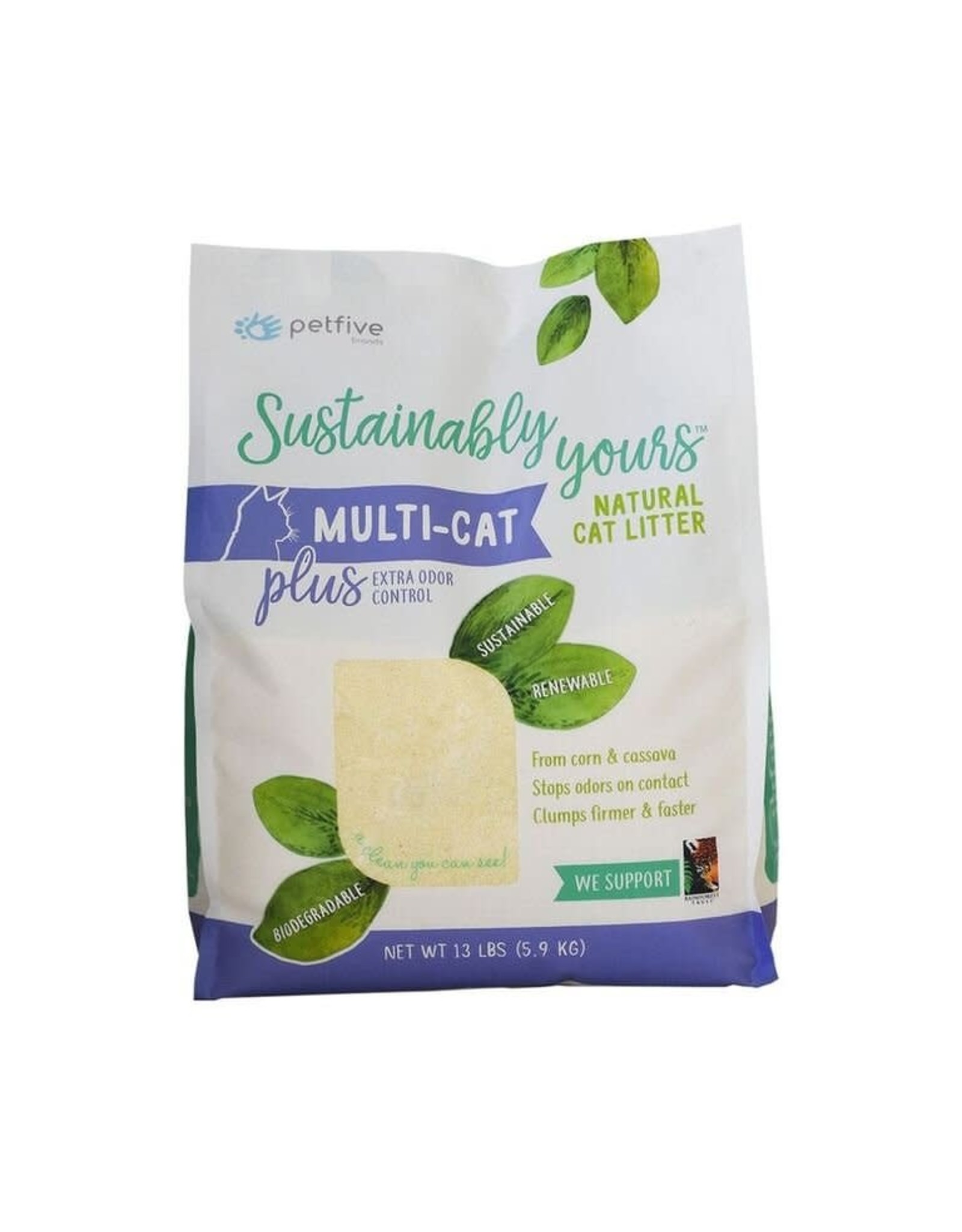 SUSTAINABLY YOURS SUSTAINABLY YOURS NATURAL MULTI- CAT LITTER PLUS