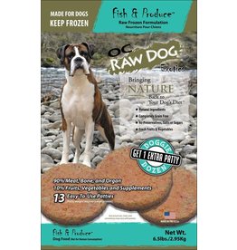 OC Raw Dog OC RAW DOG FROZEN RAW PATTIES FISH & PRODUCE