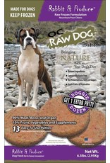 OC Raw Dog OC RAW DOG FROZEN RAW PATTIES RABBIT & PRODUCE