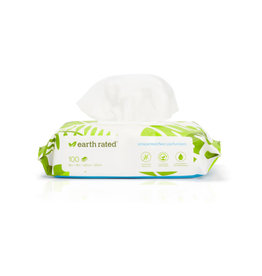 Earth Rated EARTH RATED PET GROOMING WIPES UNSCENTED 100CT