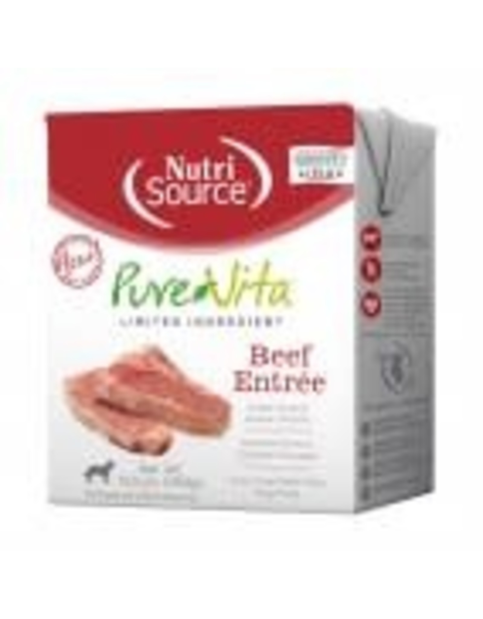 NutriSource Pet Foods PUREVITA DOG BEEF ENTREE PATE 12.5OZ