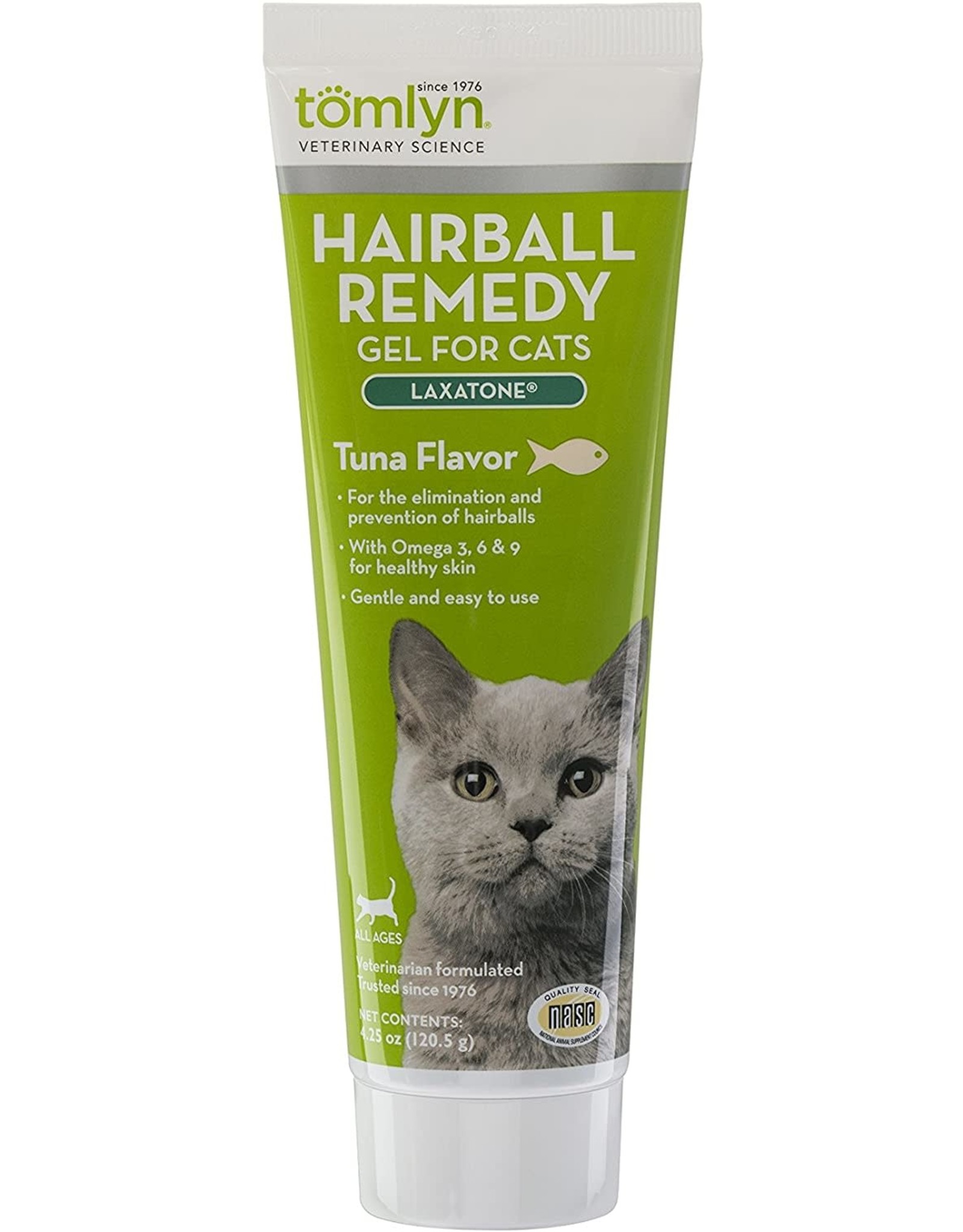 Tomlyn Products TOMLYN LAXATONE HAIRBALL REMEDY GEL FOR CATS TUNA FLAVOR 2.5OZ