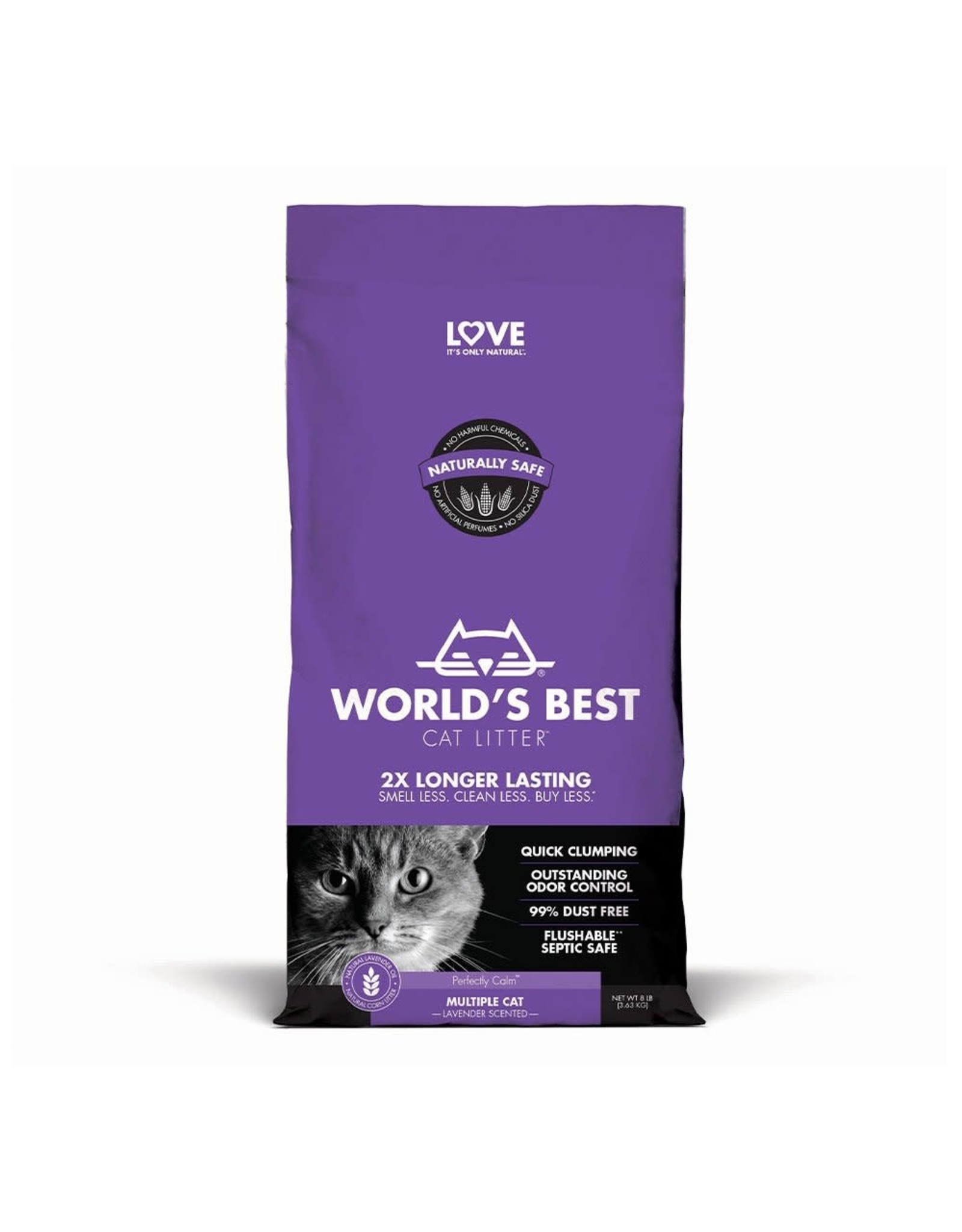 World's Best Cat Litter WORLDS BEST LAVENDER CLUMPING CAT LITTER