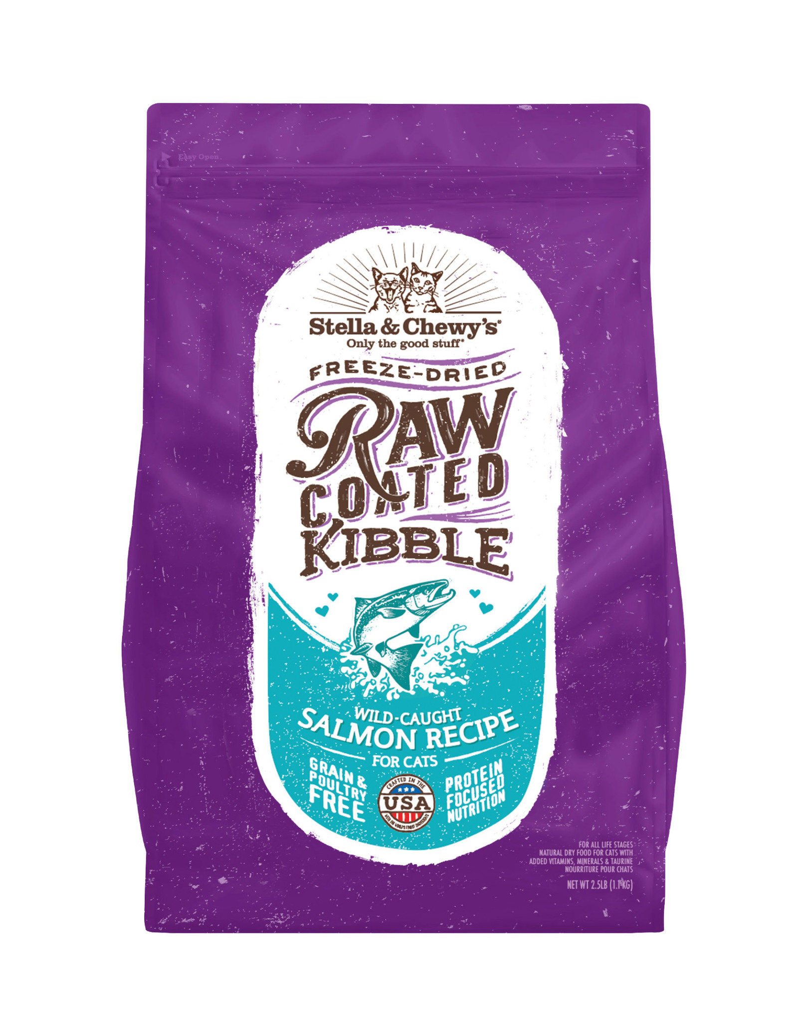 Stella & Chewy's STELLA & CHEWY'S CAT RAW COATED KIBBLE SALMON