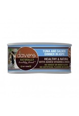 Dave's Pet Food DAVE'S CAT NATURALLY HEALTHY FOOD TUNA AND SALMON DINNER IN ASPIC 5.5OZ