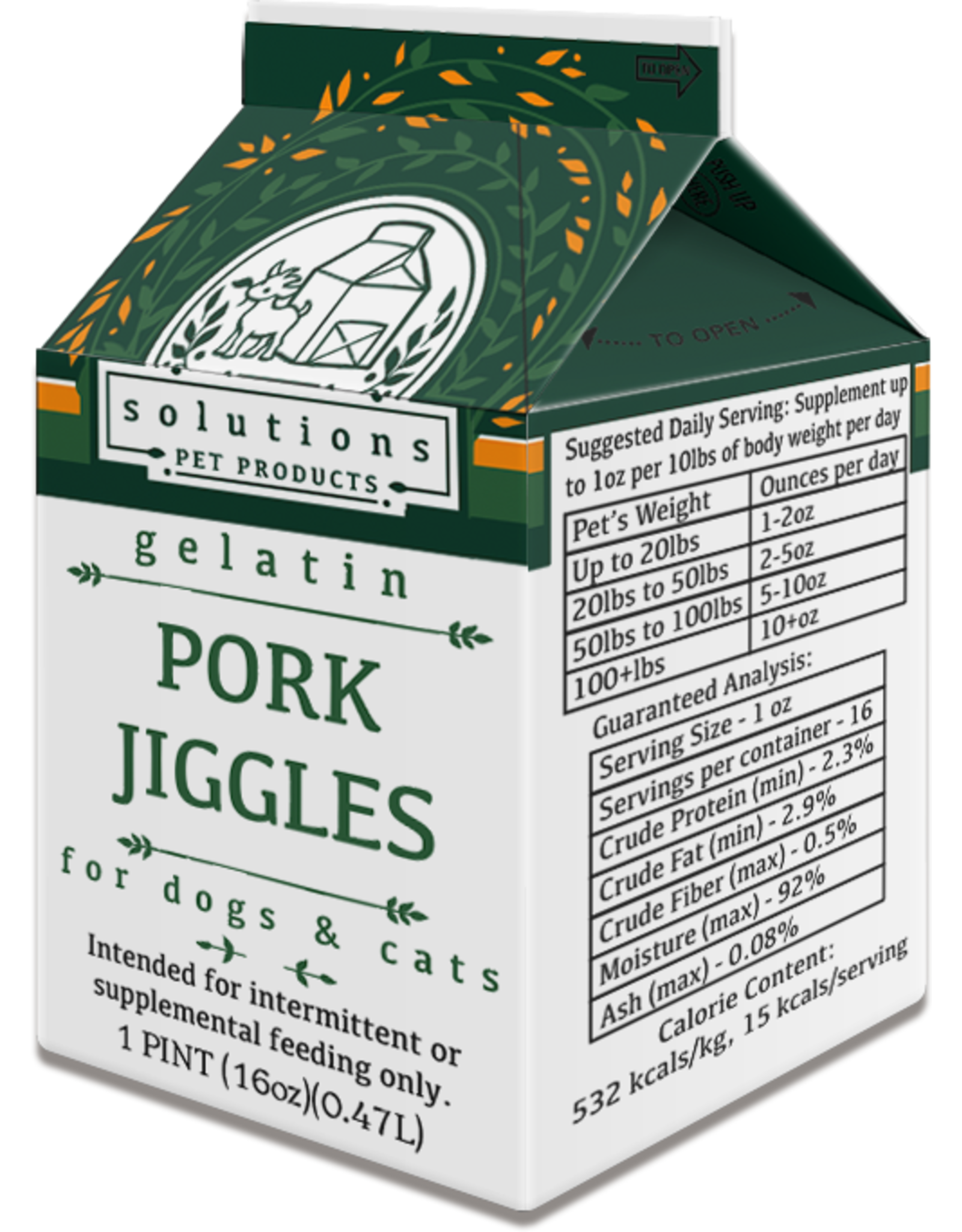 SOLUTIONS PET PRODUCTS SOLUTIONS PET PRODUCTS PORK JIGGLES