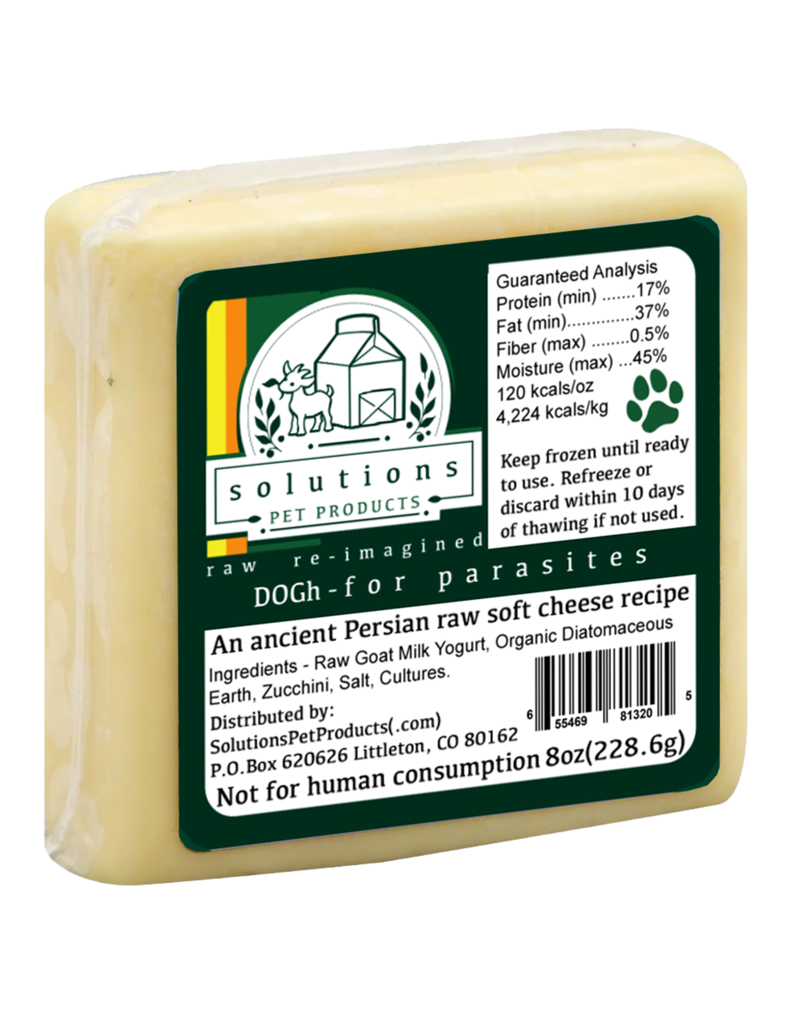 SOLUTIONS PET PRODUCTS SOLUTIONS RAW SOFT CHEESE FOR PARASITES