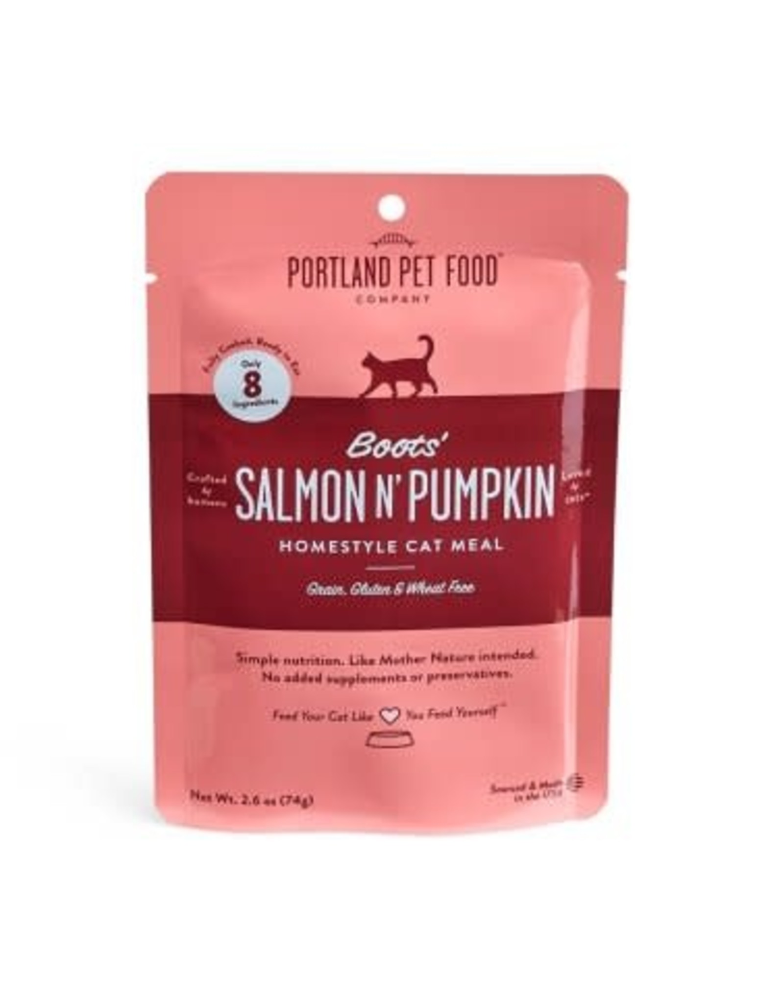 Portland Pet Food Company PORTLAND PET FOOD CAT BOOTS SALMON PUMPKIN 2.6OZ