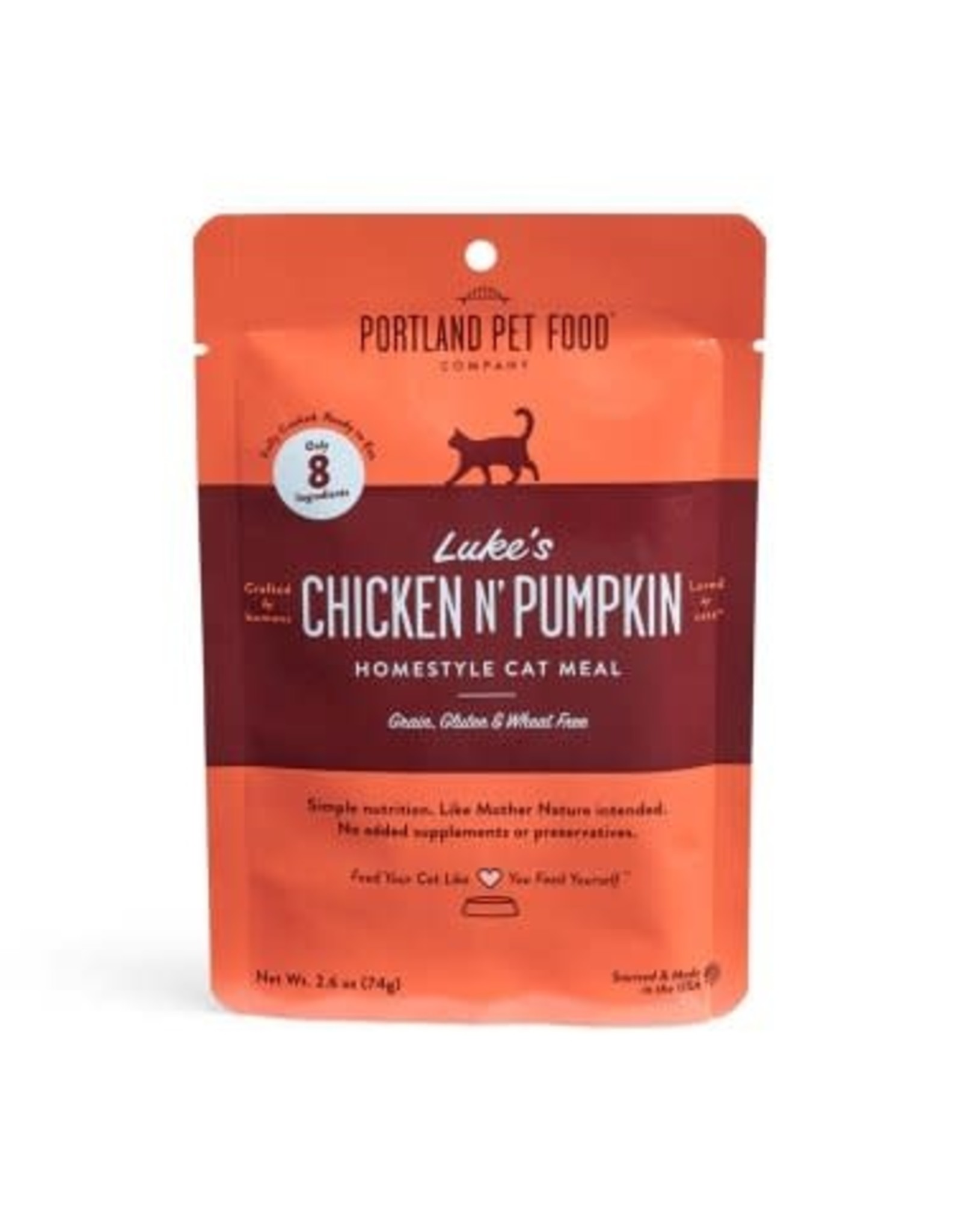 Portland Pet Food Company PORTLAND PET FOOD CAT LUKES CHICKEN PUMPKIN 2.6OZ