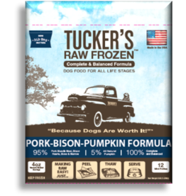 TUCKERS TUCKERS DOG FROZEN RAW PORK, BISON & PUMPKIN