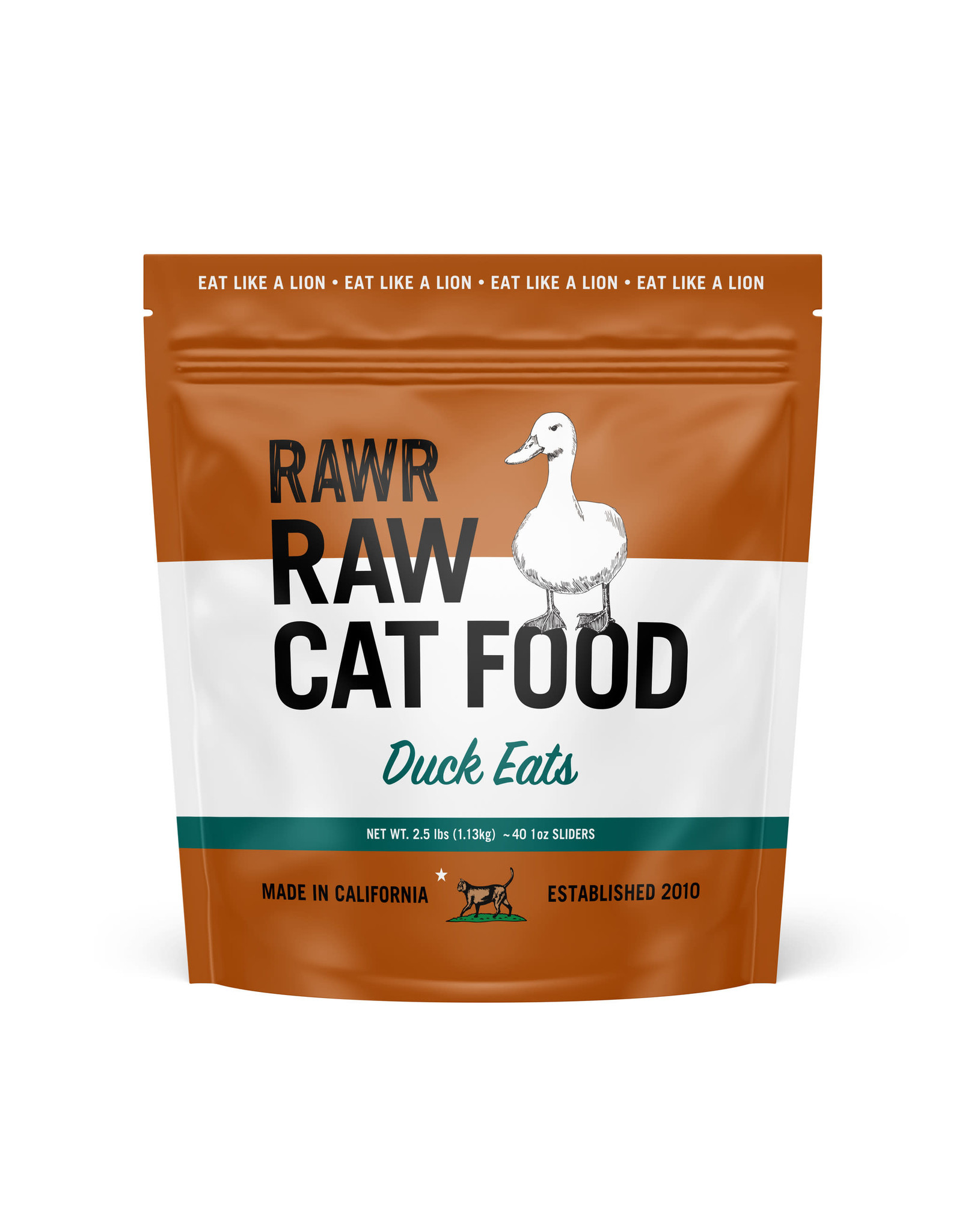 Rawr RAWR FROZEN CAT SLIDERS 2.5LB DUCK