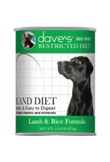 Dave's Pet Food DAVE’S DOG RESTRICTED DIET BLAND LAMB & RICE 13.2OZ