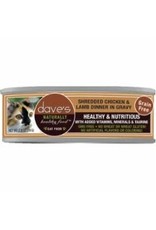 Dave's Pet Food DAVE'S CAT SHREDDED CHICKEN & LAMB  2.8OZ