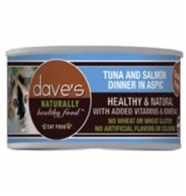 Dave's Pet Food DAVE'S CAT NATURAL TUNA & SALMON IN ASPIC 3OZ