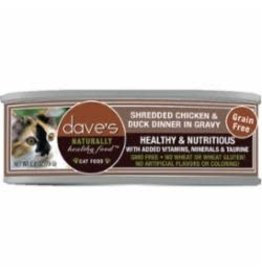 Dave's Pet Food DAVE'S CAT SHREDDED CHICKEN & DUCK 2.8OZ