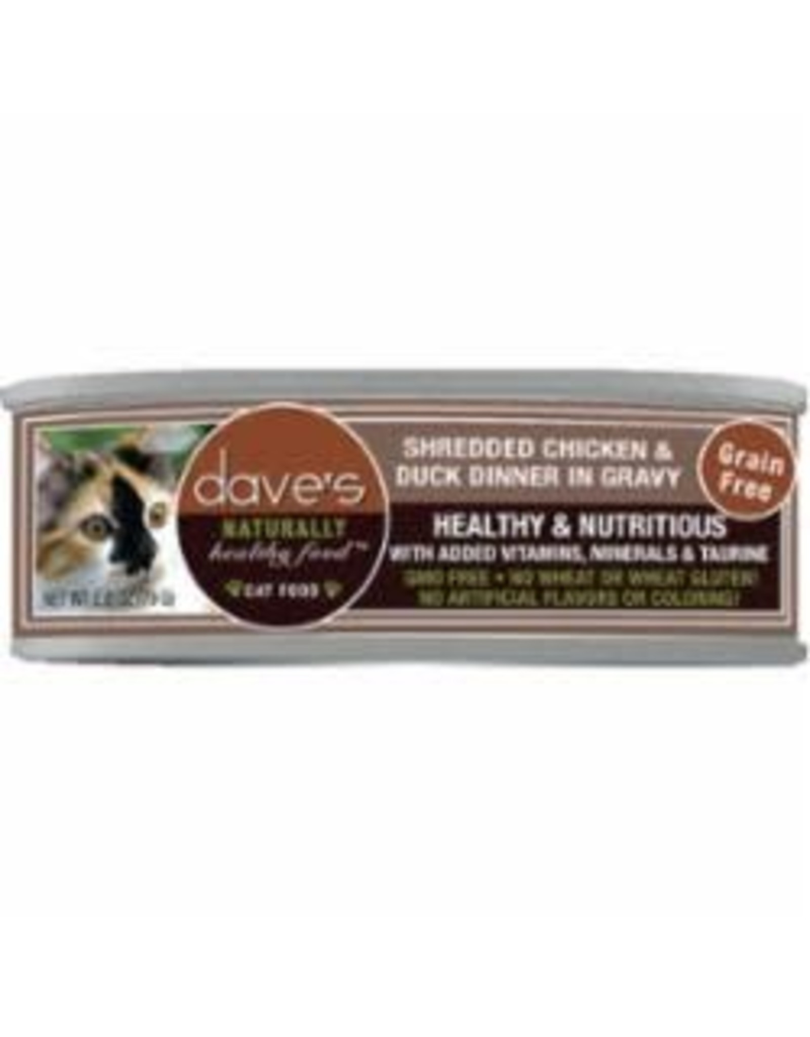 Dave's Pet Food DAVE'S CAT SHREDDED CHICKEN & DUCK 2.8OZ