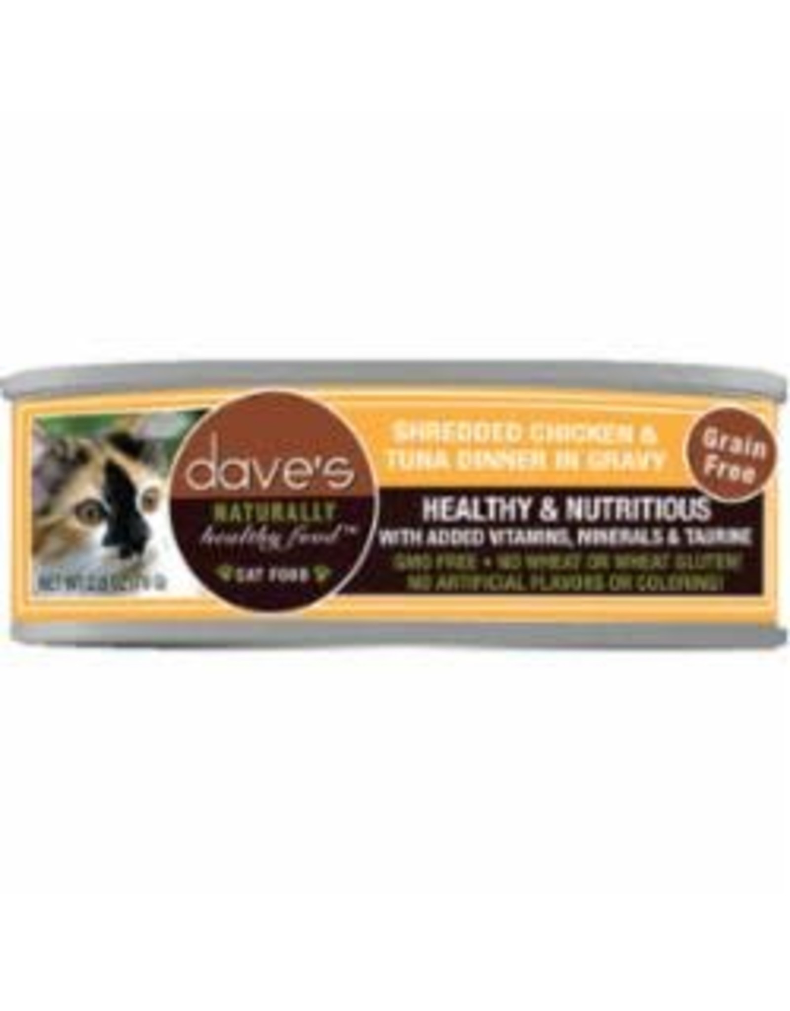 Dave's Pet Food DAVE'S CAT SHREDDED CHICKEN & TUNA  2.8OZ
