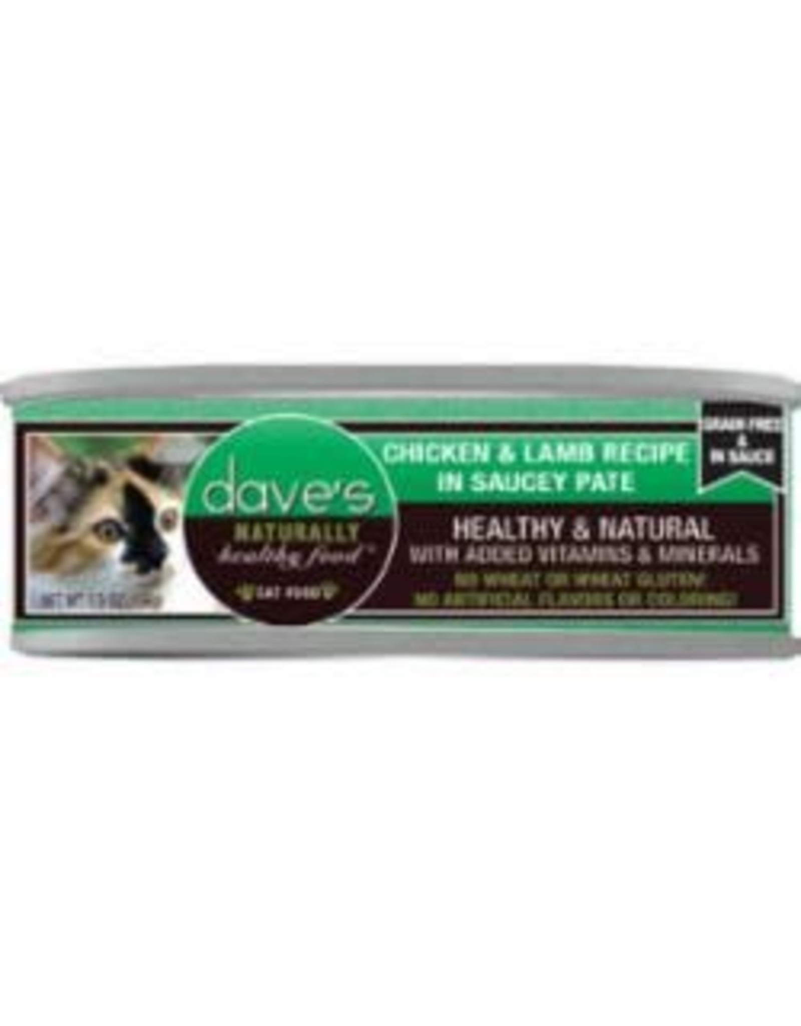 Dave's Pet Food DAVE'S CAT  SAUCEY PATE CHICKEN & LAMB 5.5OZ