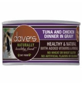 Dave's Pet Food DAVE'S CAT NATURAL TUNA  & CHICKEN IN GRAVY 3OZ