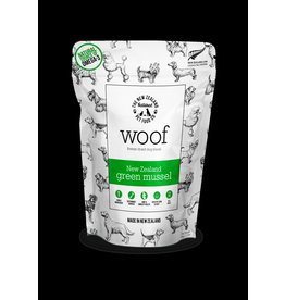 THE NEW ZEALAND NATURAL PETFOOD CO- WOOF WOOF DOG FREEZE DRIED GREEN MUSSEL TREAT 1.76OZ