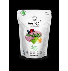 THE NEW ZEALAND NATURAL PETFOOD CO- WOOF NEW ZEALAND DOG WOOF FREEZE DRIED DUCK MORSELS
