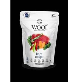 THE NEW ZEALAND NATURAL PETFOOD CO- WOOF NEW ZEALAND DOG WOOF FREEZE DRIED BEEF MORSELS