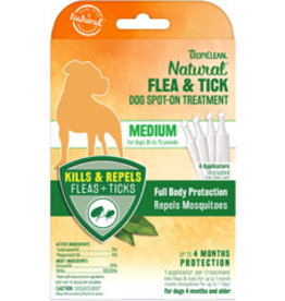 TropiClean TROPICLEAN MEDIUM DOG TOPICAL FLEA TREATMENT 4PK