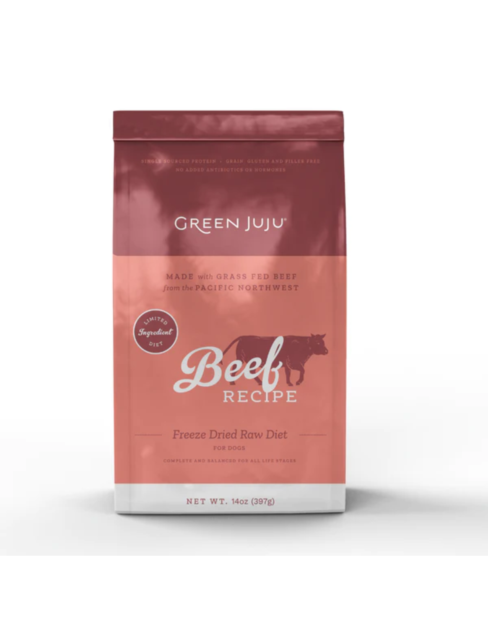 Green Juju Kitchen GREEN JUJU FREEZE DRIED DOG LIMITED INGREDIENT DIET BEEF 14OZ