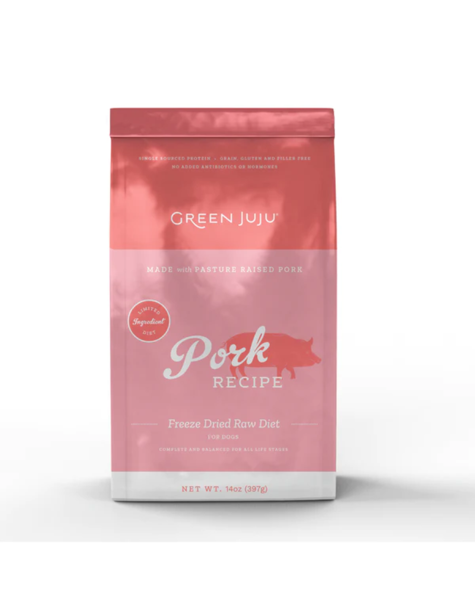 Green Juju Kitchen GREEN JUJU FREEZE DRIED DOG LIMITED INGREDIENT DIET PORK 14OZ