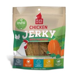 PLATO PLATO CHICKEN JERKY  W/ PUMPKIN 7OZ