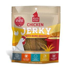 PLATO PLATO CHICKEN  JERKY W/ BONE BROTH 7OZ