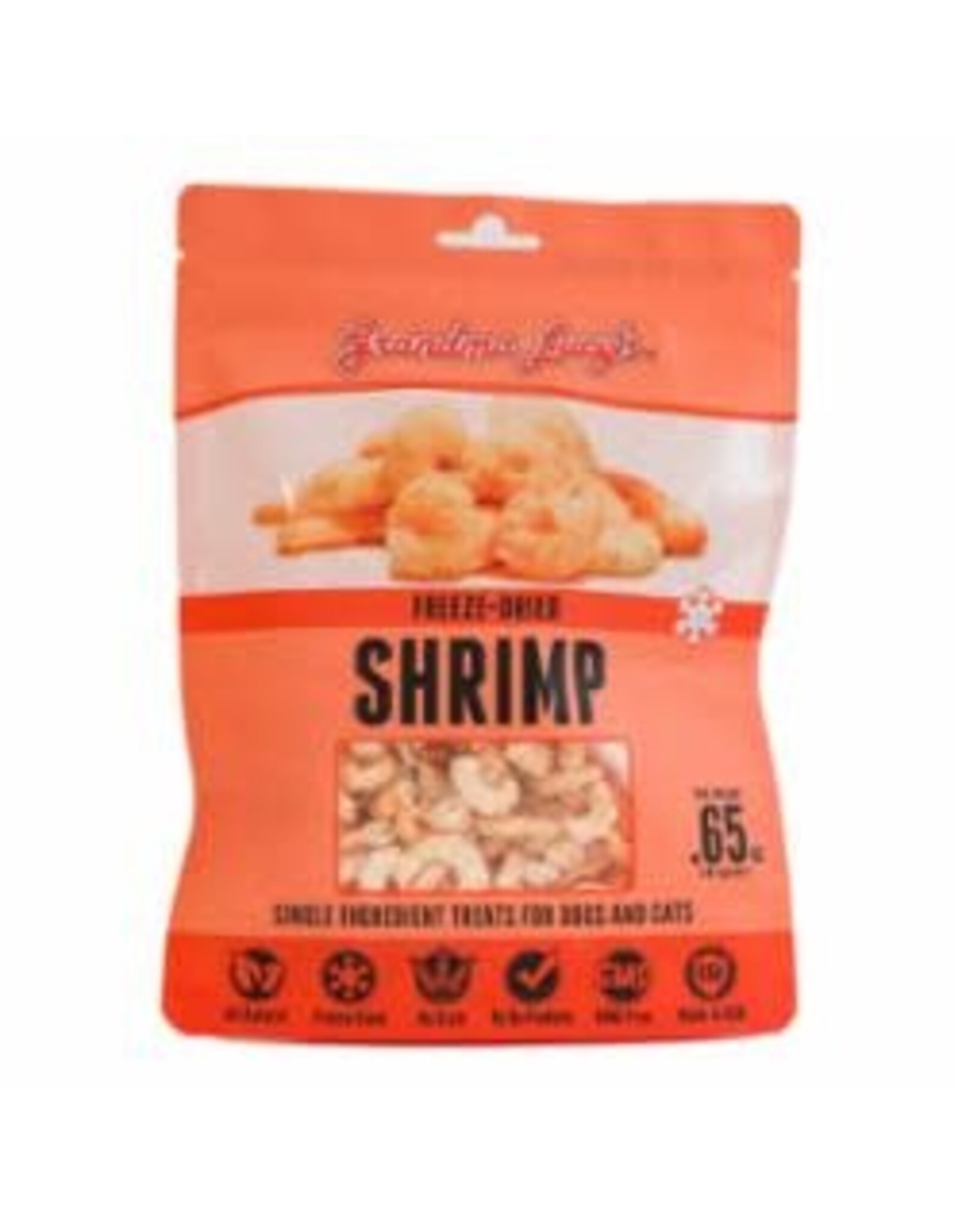 Grandma Lucy's GRANDMA LUCY'S DOG FREEZE DRIED SINGLES SHRIMP TREAT 0.65OZ