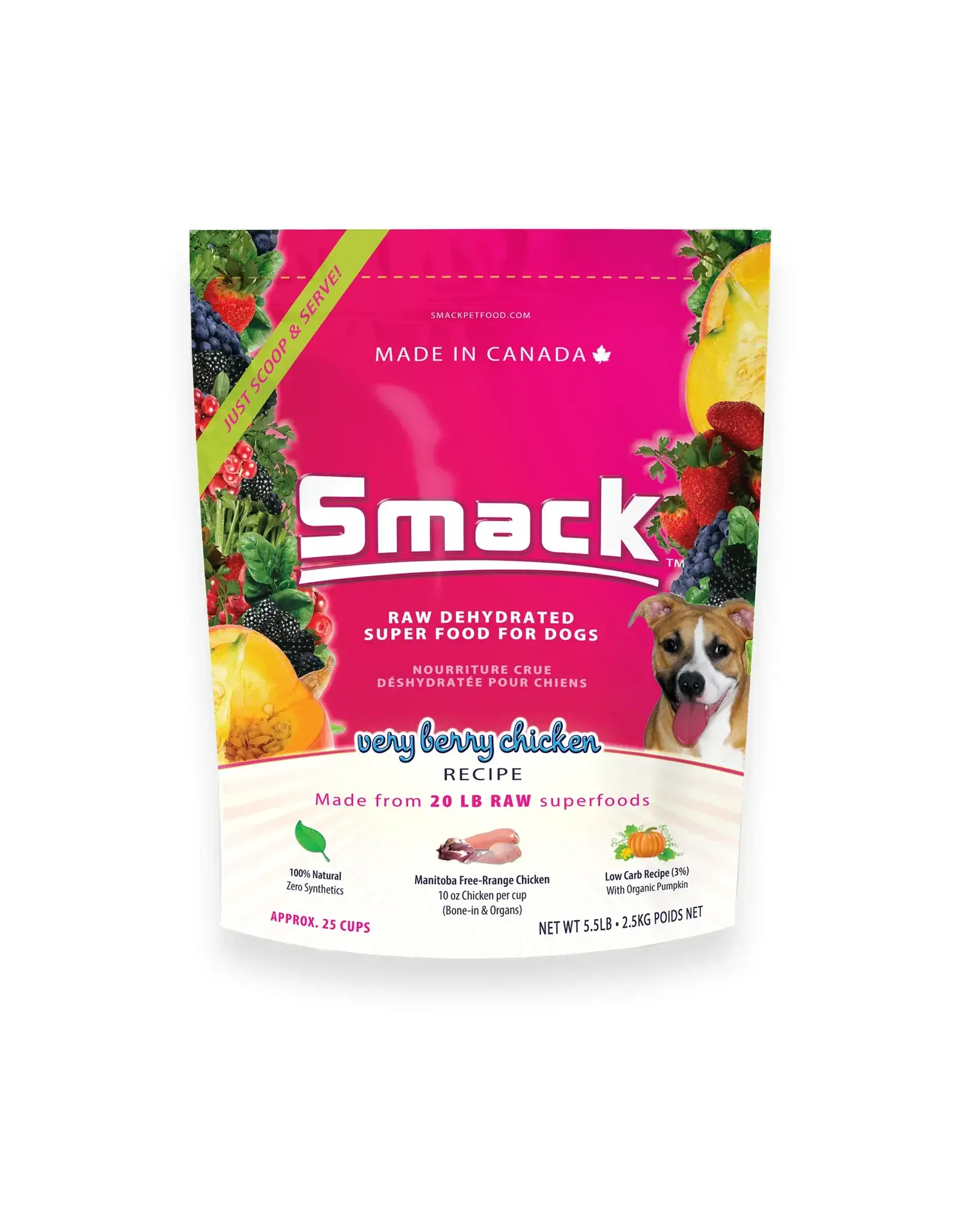 Smack Pet Food SMACK DOG RAW DEHYDRATED VERY BERRY CHICKEN