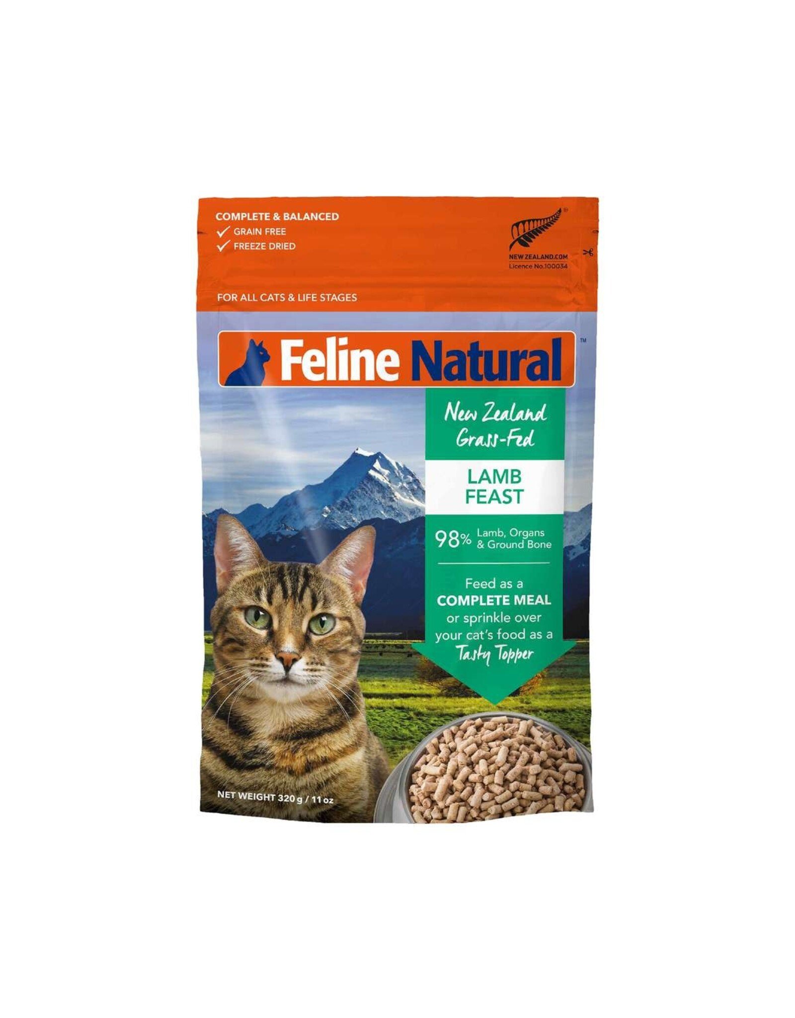 Feline Natural FELINE NATURAL CAT FREEZE DRIED LAMB 11OZ