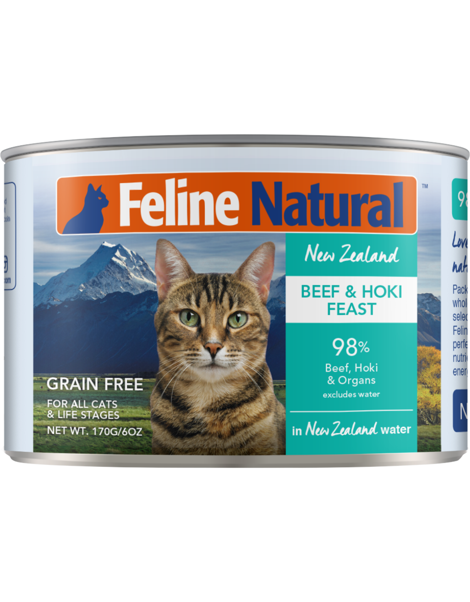 Feline Natural FELINE NATURAL CAT BEEF HOKI 6OZ