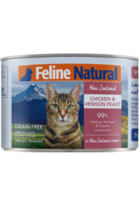 Feline Natural FELINE NATURAL CAT CHICKEN & VENISON 6OZ