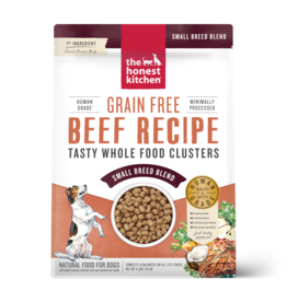 The Honest Kitchen THE HONEST KITCHEN WHOLE FOOD CLUSTERS SMALL BREED BLEND FOR DOGS GRAIN FREE BEEF RECIPE 4LB