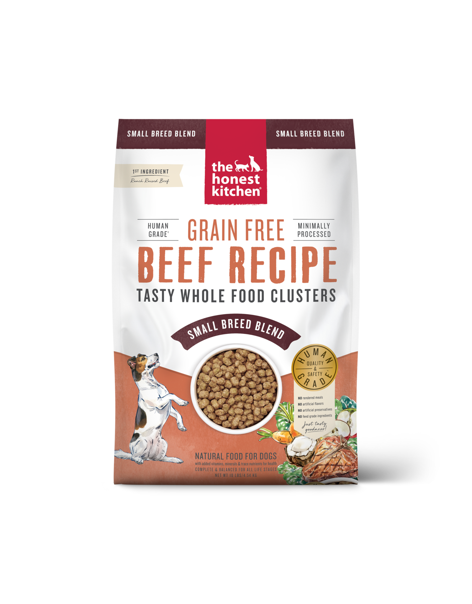 The Honest Kitchen THE HONEST KITCHEN WHOLE FOOD CLUSTERS SMALL BREED BLEND FOR DOGS GRAIN FREE BEEF RECIPE 10LB