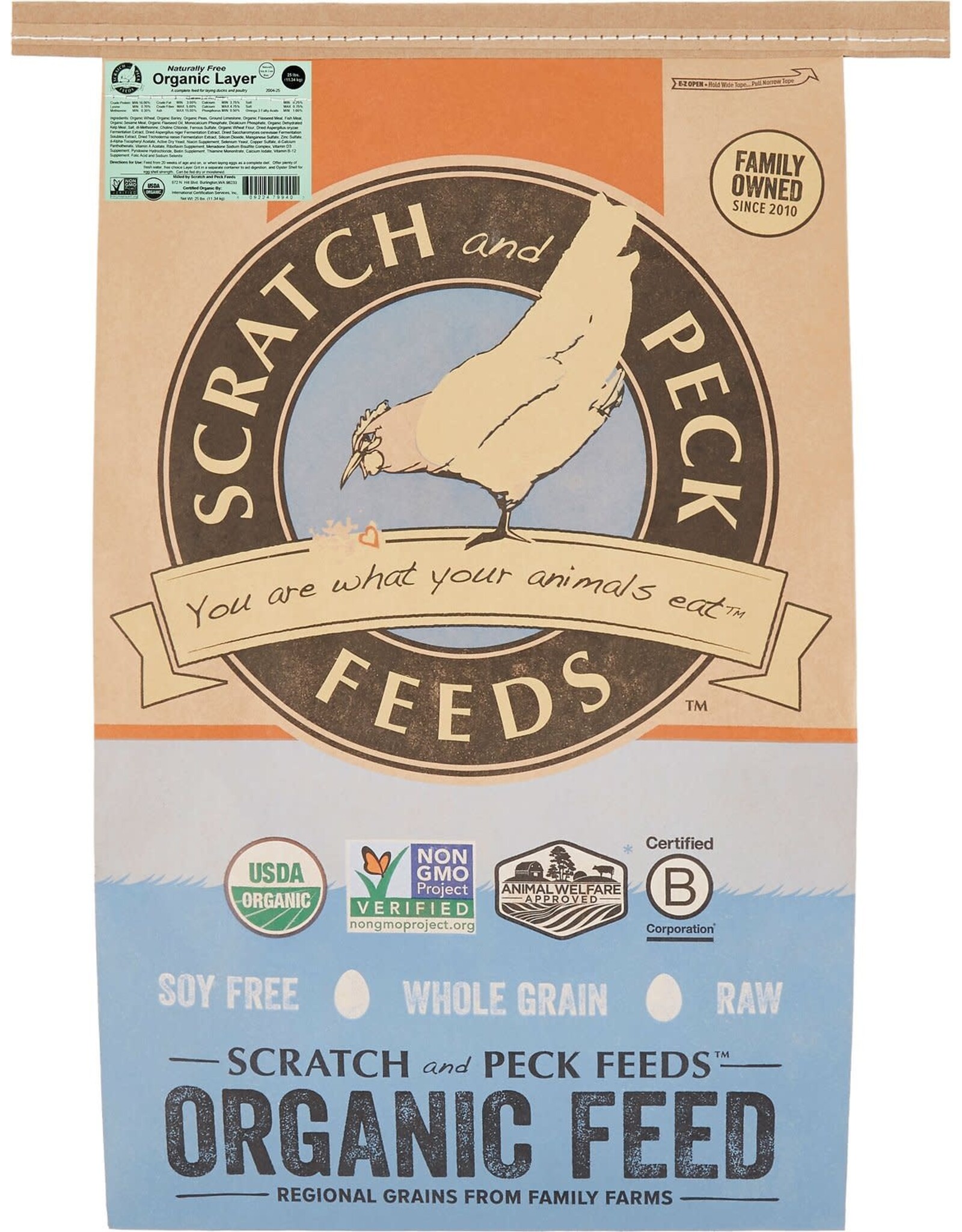 Scratch & Peck Feeds SCRATCH & PECK CHICKEN NATURALLY FREE LAYER 16%